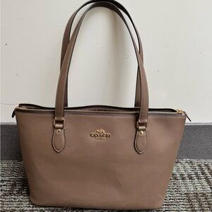 Coach Tan Leather Tote Bag